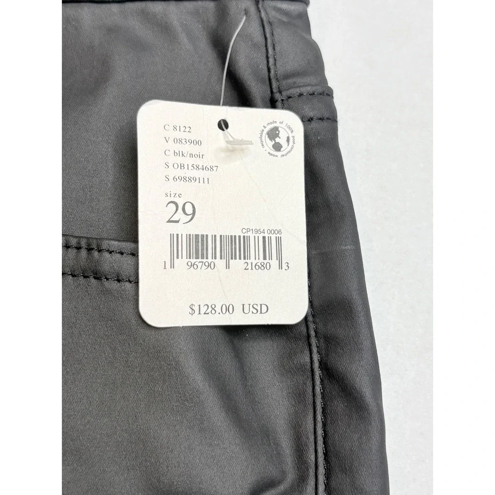 Free‎ People We The Free Pacifica High Rise Faux Leather Pants Black Size 29 NEW